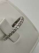 14K WHITE GOLD AND DIAMOND BAND