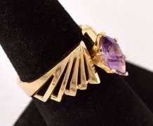 Darling Amethyst Ring in 14K Yellow Gold