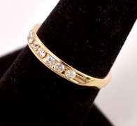 Gorgeous Diamond Band Ring in 14K Yellow Gold