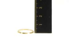 14K Yellow Gold Grooved Simple Vintage NOS 1950's Band Ring