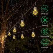 Outdoor Hanging Solar Lights Waterproof Glass