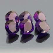 Glittering 12.25ct 8mm real Brazilian Amethyst set