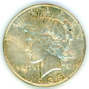 1935 Peace Silver Dollar