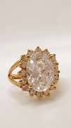 22kt Gold Plated Gemstone Cocktail Ring