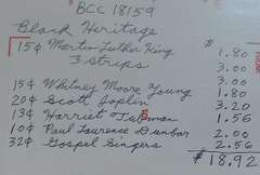 Stamps:  Black Heritage  $18.92