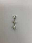 14K WHITE GOLD GRATUATED DIAMOND PENDANT