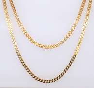 Lot of 2 Italian Sterling Silver Chain Necklaces