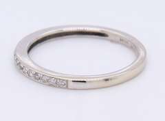 Elegant White Gold Thin Diamond Band