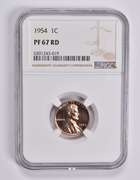 PF67 RD 1953 Lincoln Wheat Cent NGC