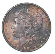 1880 Morgan Silver Dollar Toned Great Color!