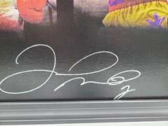 Floyd Money Mayweather Jr. Autographed Custom Art Print Framed Canvas BAS