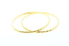 Impressive Pair of 22k Gold Bangle Bracelets