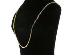 Italian Yellow Gold 14kt Circle Link Chain