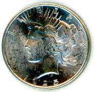 1925 Peace Silver Dollar
