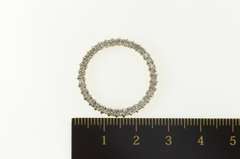 10K Yellow Gold 1.02 Ctw Diamond Round Circle Statement Pendant