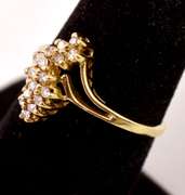Wonderful Waterfall Ring in Yellow Gold