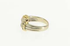 14K Yellow Gold 0.46 Ctw Princess Diamond Squared Channel Ring