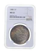 MS63 1888 Morgan Silver Dollar - Graded NGC