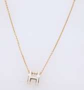 Fabulous 18kt Yellow Gold H initial Pendant on Chain