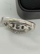 CERTIFIED NEIL LANE 14K WHITE GOLD AND DIAMOND RING