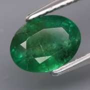 Vibrant color! 1.28ct rich green Colombian Emerald