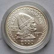 2000 Leif Erickson Unc Comm Silver Dollar