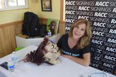 Linda Blair Autographed Signed The Exorcist Mask & Custom Display Stand ACOA ITP