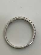 14K WHITE GOLD AND DIAMOND BAND
