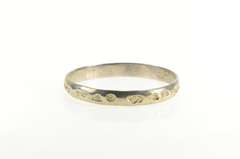 Sterling Silver South American Stamped Pattern Bangle Bracelet