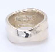 Sterling Silver Tiffany & Co Wrap Around Leaf Ring