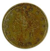 1883 No Cents Liberty 'V' Nickel