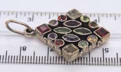 Group Lot of Vintage Sterling Silver Gemstone Dangle Earrings and Pendants