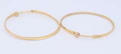 Beautiful Yellow Gold Hoop Earrings