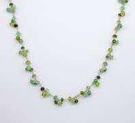 Stunning 14k and Natural Stone Necklace