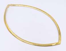 Italian 925 Sterling Silver Omega Necklace