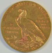 Fresh vibrant BU 1915 US $5 Indian Gold Piece. Lovely