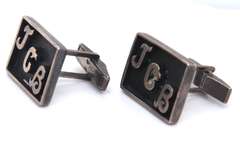 Vintage Sterling Silver Signed Initial JCB Cufflinks