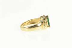 14K Yellow Gold 1.30 Ctw Marquise Emerald Diamond Engagement Ring