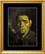Vincent Van Gogh, Head of Young Peasant with a Pipe
