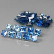 Rich blue 3.22ct princess cut Sapphire set