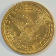 Near Gem BU 1897 US $2.50 Liberty Gold Piece. Gorgeous