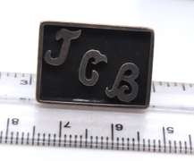 Vintage Sterling Silver Signed Initial JCB Cufflinks