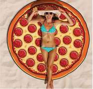 Burger Pizza and Donut Shaped Beach Blankets