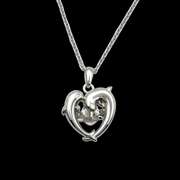 Hugging  Dolphins Dancing stone Pendant