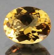 Real untreated Golden Beryl weighing 2.40 carats