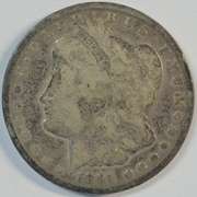 Scarce 1891-CC Morgan Silver Dollar in circ
