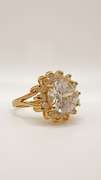 22kt Gold Plated Gemstone Cocktail Ring