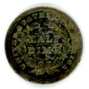 1838 Liberty Seated Half Dime