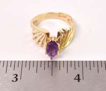 Darling Amethyst Ring in 14K Yellow Gold