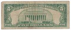 1963 Red Seal $5 Five Dollar United State Bank Note